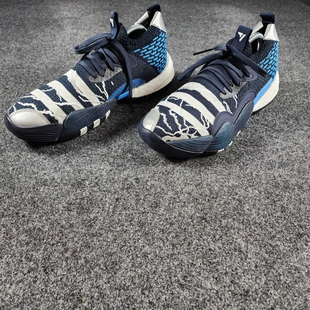 Adidas Trae Young 2.0 Basketball Shoes Mens 10 Navy Blue ID2210 Boost Sneakers